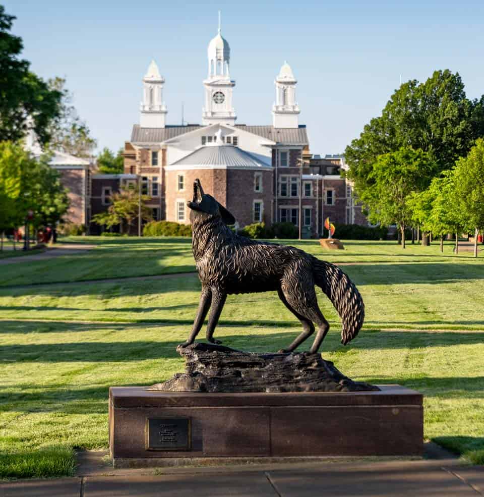 A photograph of the University Of South Dakota campus.